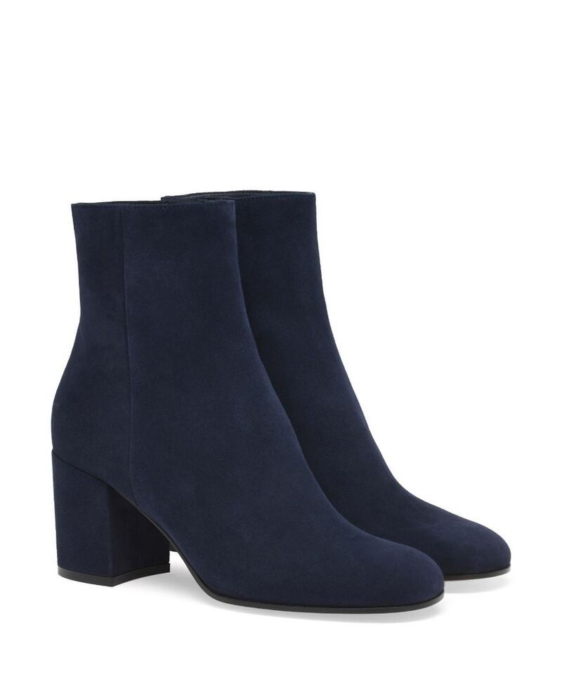 ジャンヴィト ロッシ レディース シューズ ブーツ・レインブーツ Gianvito Rossi Womens Joelle Booties Blue Suede Leather ブルー