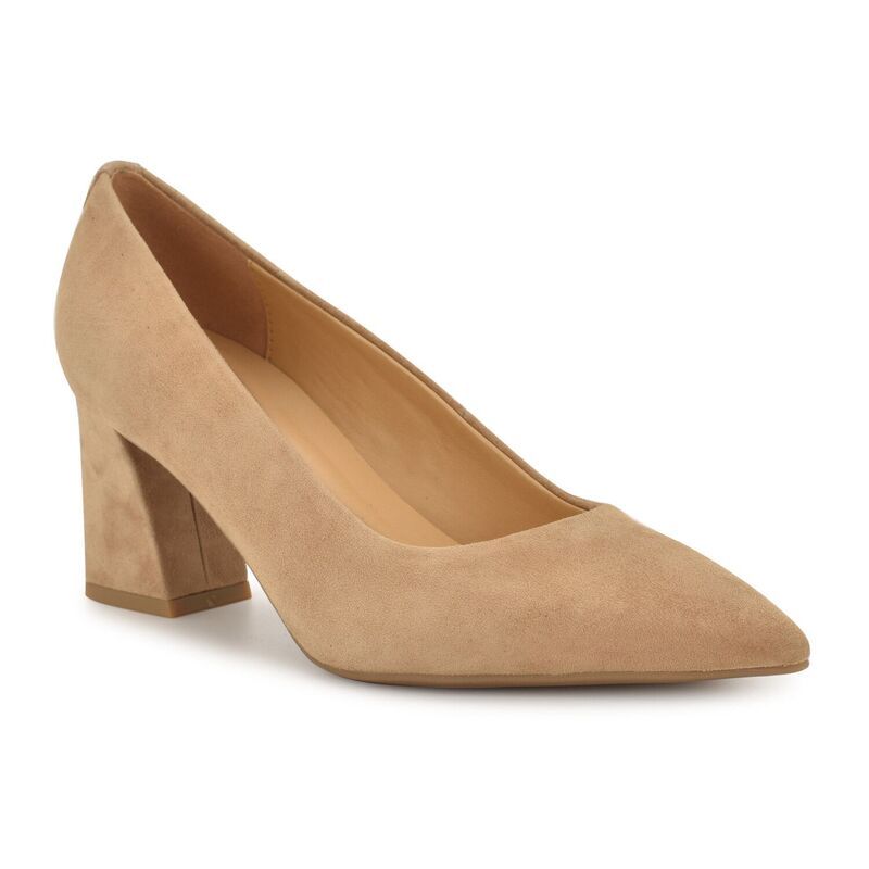 ナインウェスト レディース シューズ パンプス ヒール Nine West Kalore Womens Block Heel Dress Pumps Natural