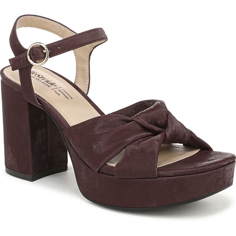 ライフストライド レディース シューズ パンプス プラットフォーム ヒール LifeStride August Womens Platform Heels Plum プラム