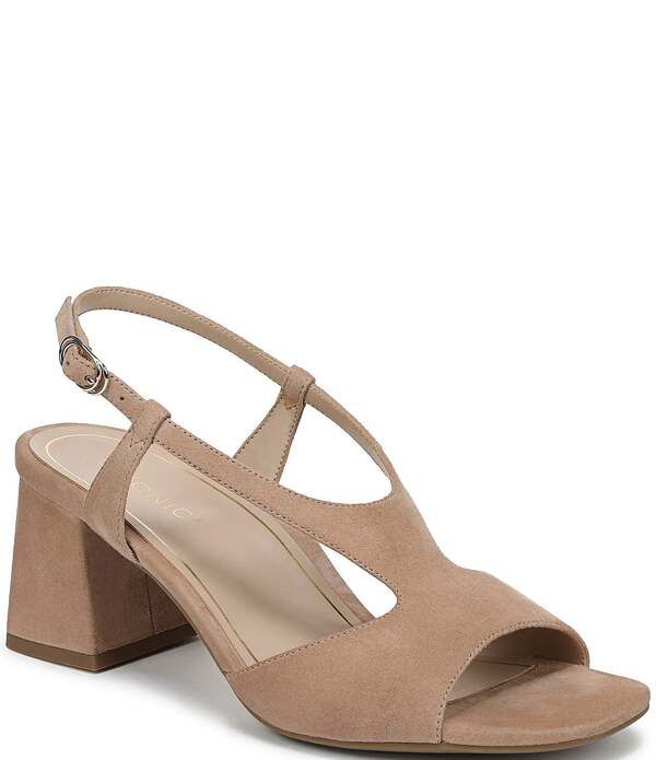 バイオニック レディース シューズ ヒール サンダル スエード Vionic Raquel Suede Block Heel Dressandals Desert Sand サンド