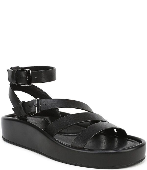 ナチュライザー レディース シューズ サンダル プラットフォーム レザー Naturalizer SoSweet Leather Strappy Platform Sandals Black ブラック