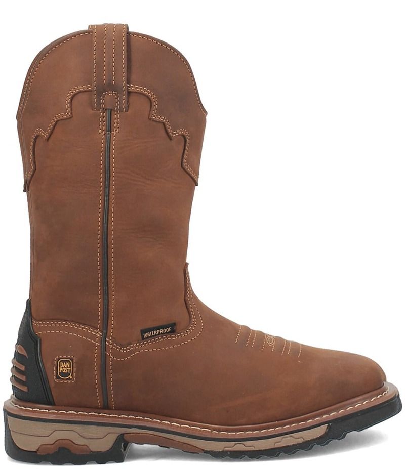 ダンポスト メンズ シューズ ブーツ・レインブーツ Tシャツ ブーツ レザー Dan Post Mens Blayde 11 Waterproof Leather Steel Toe Work Boots Saddle Tan タン