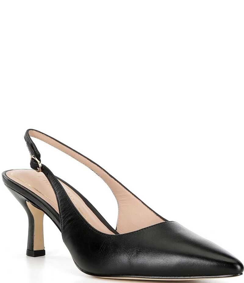 コールハーン レディース シューズ ヒール レザー Cole Haan Hansell Leather Slingback Pumps Black ブラック