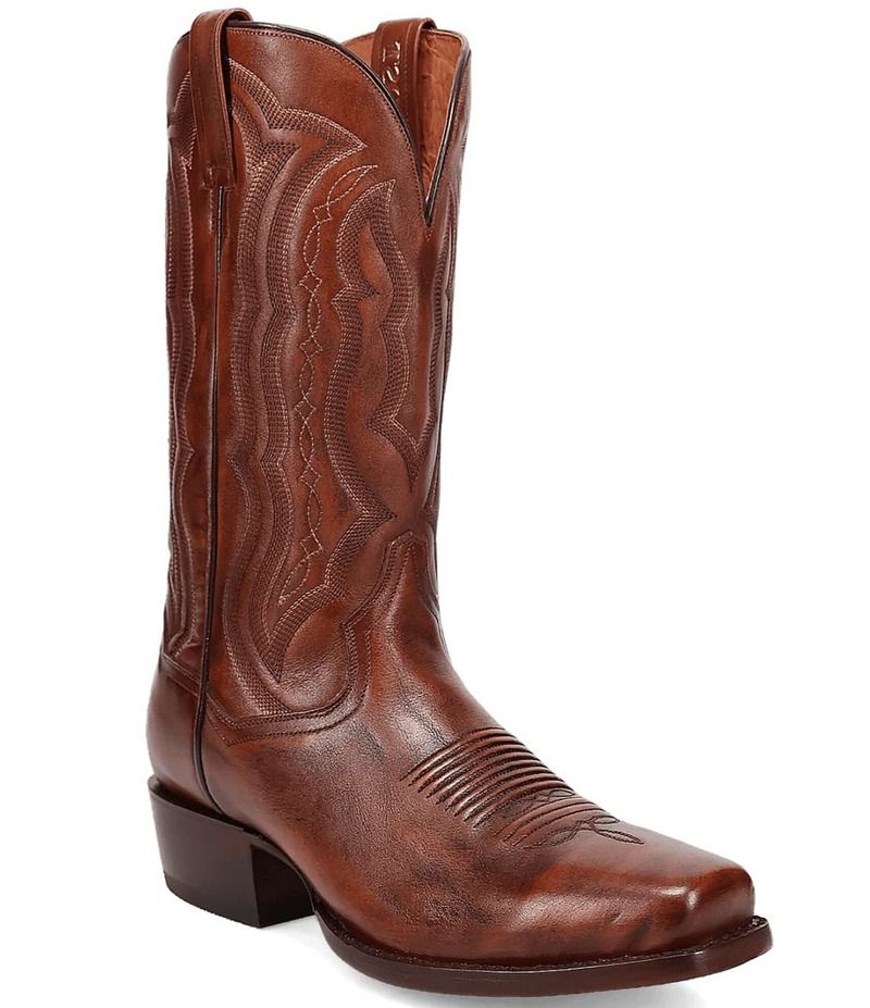 ダンポスト メンズ シューズ ブーツ・レインブーツ レザー Dan Post Mens Wade 13 Leather Square Toe Western Boots Honey