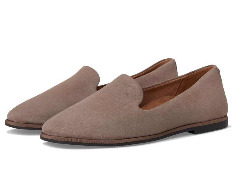 バイオニック レディース シューズ スリッポン・ローファー VIONIC Willa 20 LoaferMoc Shoes Driftwood Suede Leather