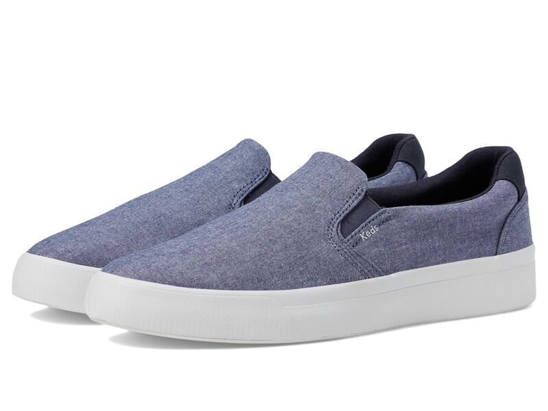 ケッズ レディース シューズ スニーカー Keds Pursuit SlipOnavy Flecked Chambray ネイビー