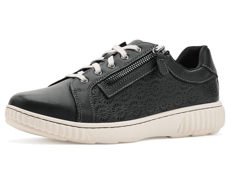 クラークス レディース シューズ スニーカー Clarks Caroline Rio Black Leather ブラック