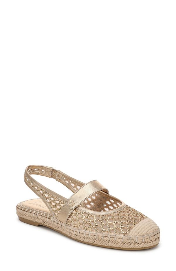 ナチュライザー レディース シューズ サンダル Naturalizer Jolie Slingback Espadrille Flat Gold Metallic Multi ゴールド
