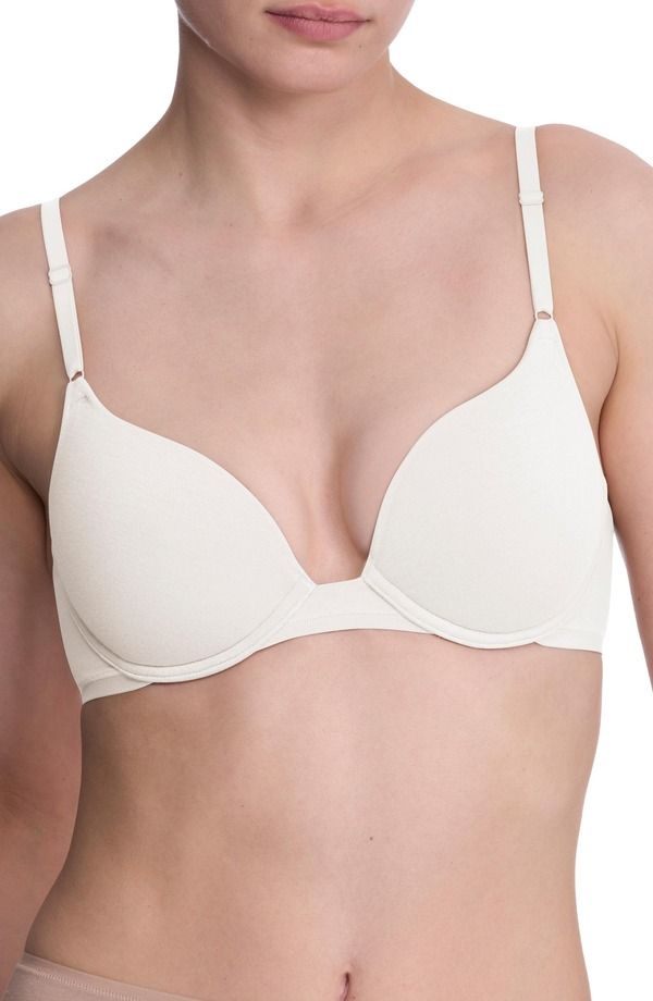 ナトリ レディース トップス Tシャツ コットン Natori Bliss Cotton Convertible TShirt Bra White ホワイト