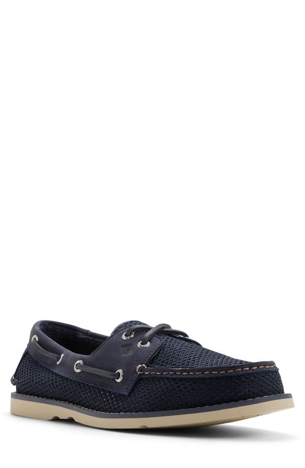 スペリー メンズ シューズ スリッポン・ローファー Sperry Ripple Resort Boat Shoe Navy ネイビー