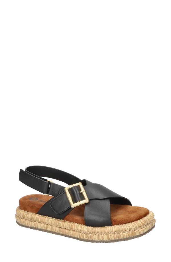 ベラヴィータ レディース シューズ サンダル Bella Vita Jaylyn Slingback Sandal Black Leather ブラック