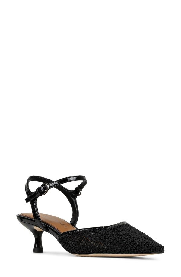 ドナルドプリネール レディース シューズ パンプス アンクル ヒール Donald Pliner Ankle Strapointed Toe Kitten Heel Pump Black ブラック