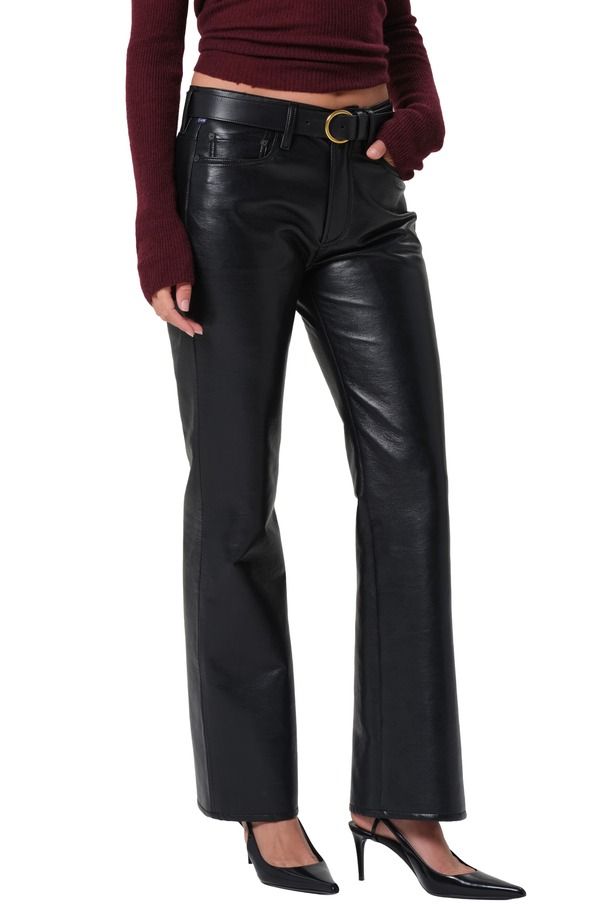 シチズンズ オブ ヒューマニティ レディース シューズ ブーツ・レインブーツカット ローライズ コート ジーンズ Citizens of Humanity Genova Coated Low Rise Bootcut Jeans Black ブラック