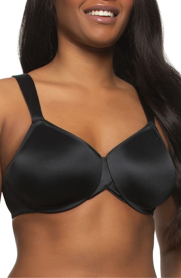 フェリナ レディース アンダーウェア ブラジャー サテン Felina Stellar Smooth Satin Unlined Underwire Bra Black ブラック