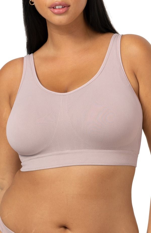 カービークチュール レディース アンダーウェア ブラジャー Curvy Couture Smooth Seamless Wirelessports Bra Bark