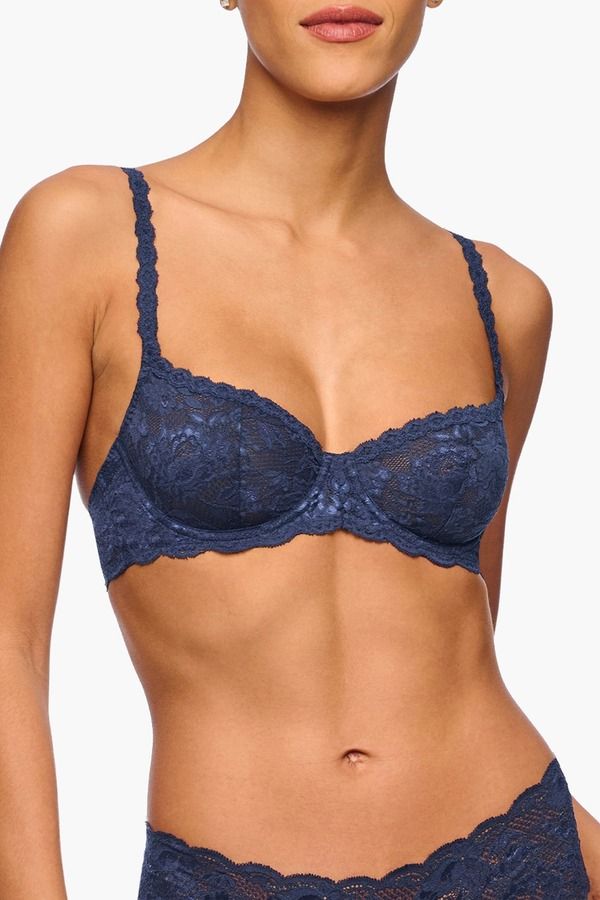 コサベラ レディース アンダーウェア ブラジャー Cosabella Never Say Never Balconette Bra Navy Blue ネイビー