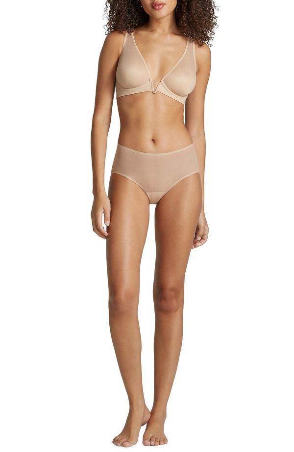 コマンドー レディース アンダーウェア ブラジャー Commando Invisible Lift Plunge Underwire Bra Beige ベージュ