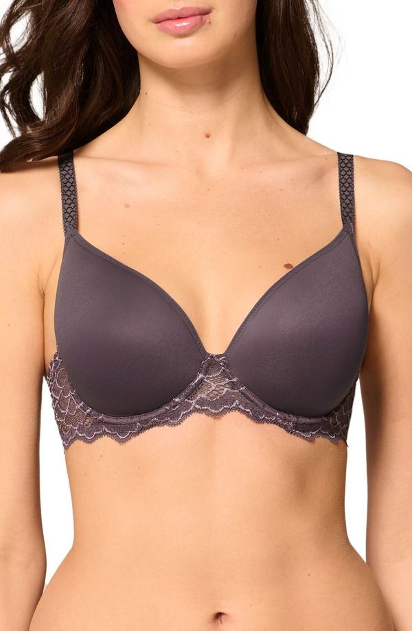 シモーヌペレール レディース アンダーウェア ブラジャー Simone Perele Caresse Underwire Plunge Bra Graphite Grey グラファイト 28,656円