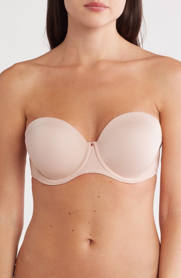 シャンテル レディース アンダーウェア ブラジャー ストラップレス Chantelle Lingerie Comfort Chic Full Bustrapless Bra Rose