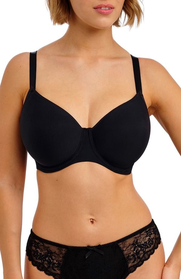 フレイヤ レディース アンダーウェア ブラジャー Freya Essentially Smooth Underwire Balconette Bra Black ブラック
