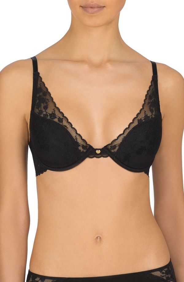 ナトリ レディース アンダーウェア ブラジャー Natori Cherry Blossom Convertible Underwire Bra Black ブラック