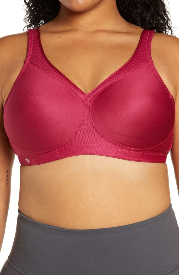 グラマライズ レディース アンダーウェア ブラジャー Glamorise MagicLift Seamlessports Bra Ruby Red レッド