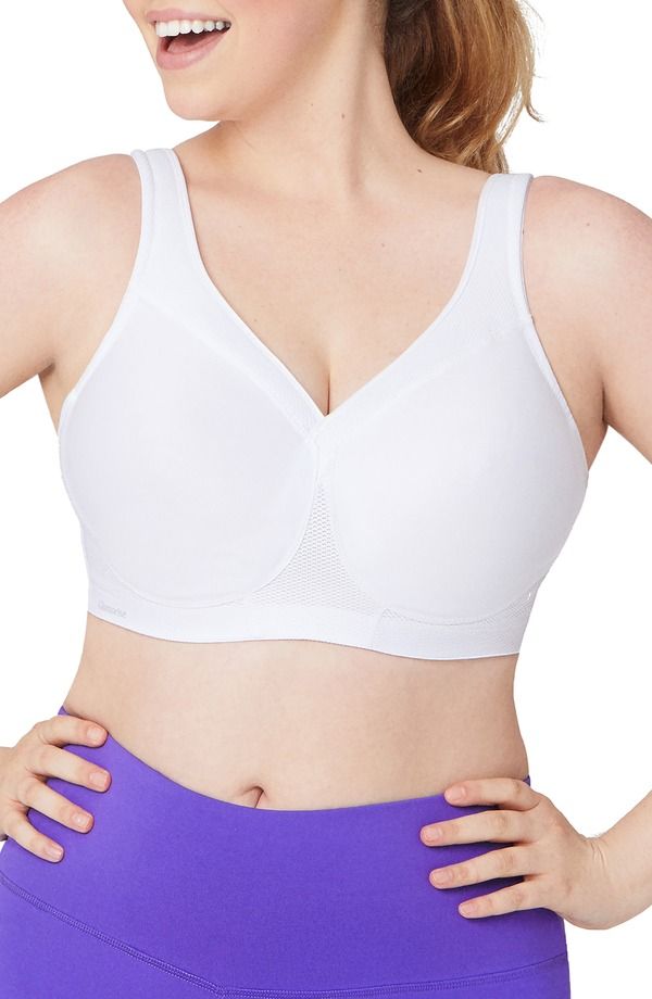 グラマライズ レディース アンダーウェア ブラジャー Glamorise MagicLift Seamlessports Bra White ホワイト
