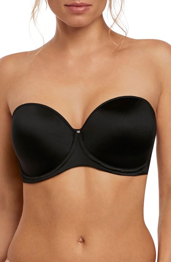 ファンタジー レディース アンダーウェア ブラジャー ストラップレス Fantasie Aura Convertible Strapless Underwire Bra Black ブラック