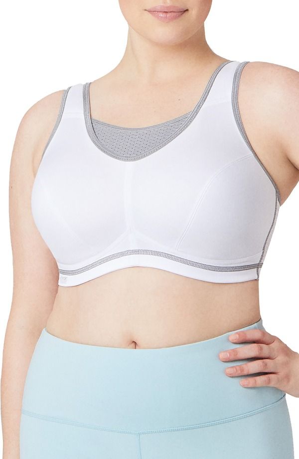 グラマライズ レディース アンダーウェア ブラジャー Glamorise NoBounce Camisolelite Sports Bra WhiteGray ホワイト