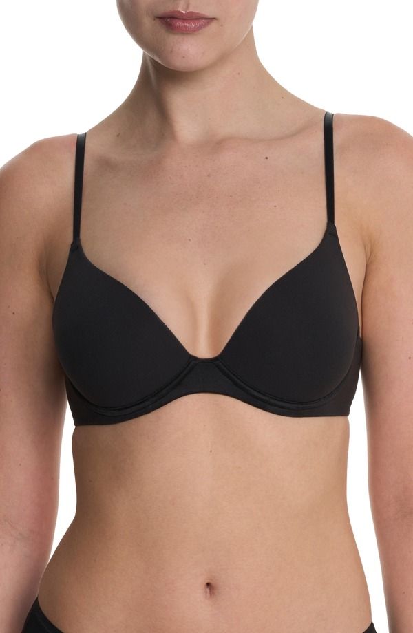 ナトリ レディース アンダーウェア ブラジャー Natori Soft Focus Comfort Underwire Convertible Demi Bra Black ブラック