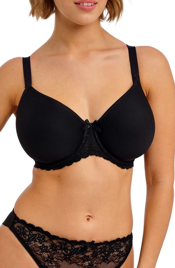 フレイヤ レディース アンダーウェア ブラジャー Freya Quinn Underwire Molded Spacer Bra Black ブラック