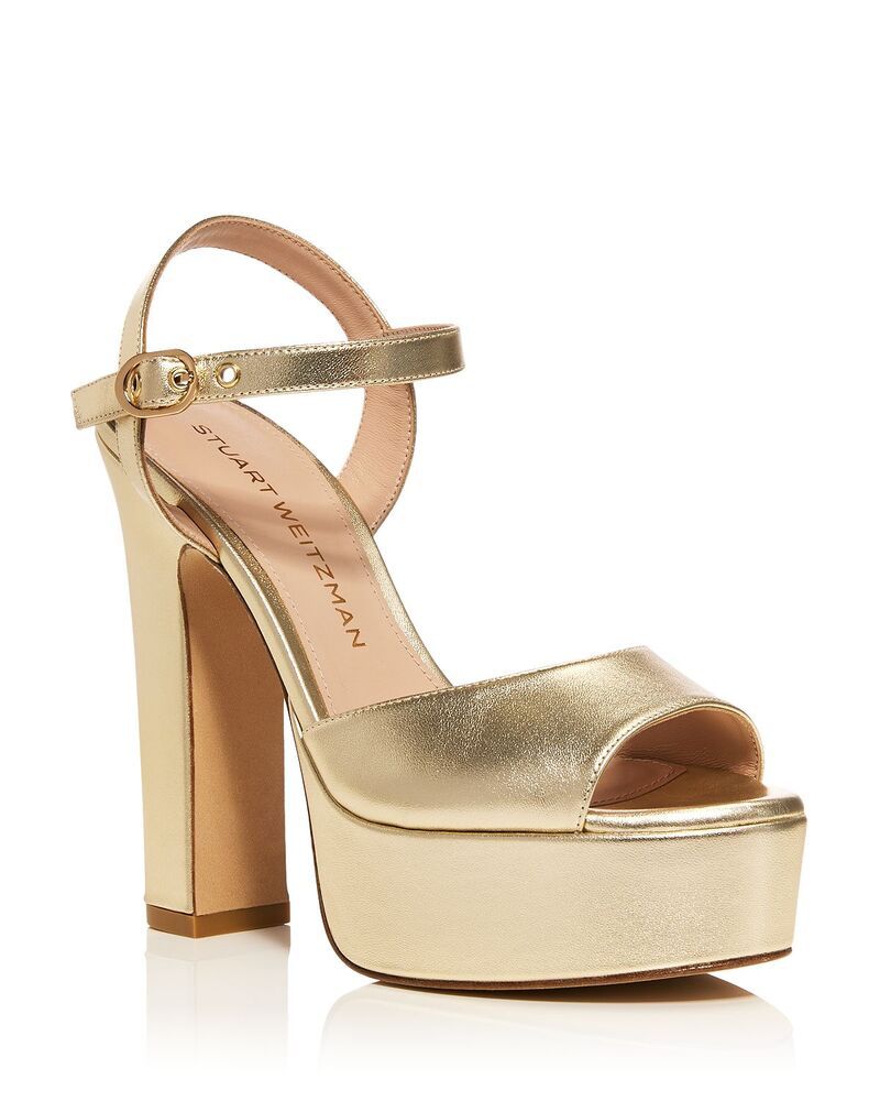スチュアート ワイツマン レディース シューズ サンダル プラットフォーム Stuart Weitzman Womens Reade Platform Sandals Light Gold ゴールド