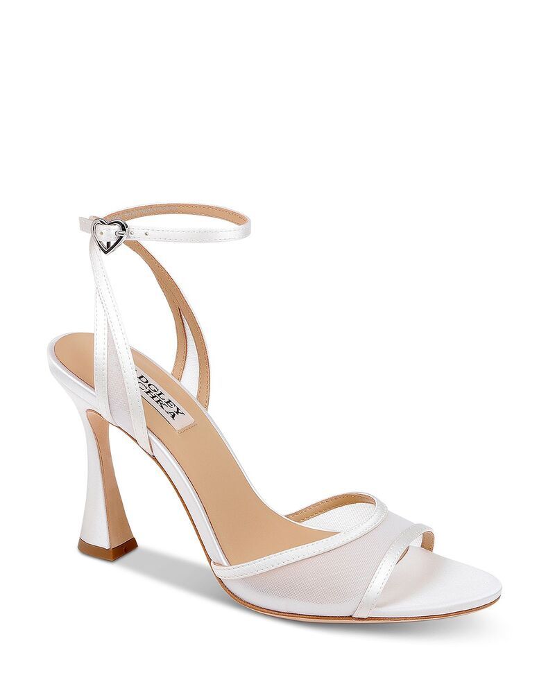 バッジェリーミシュカ レディース シューズ サンダル Badgley Mischka Womens Ysabel Sandals White Satin ホワイト