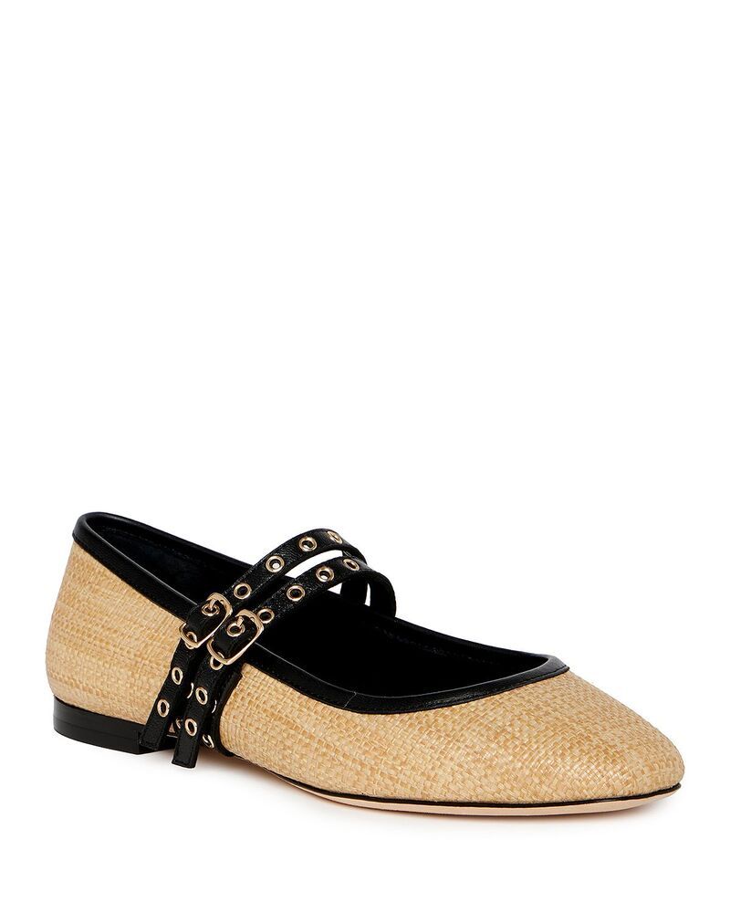 ペイジ レディース シューズ パンプス PAIGE Womens Jackson Buckled Flats Natural