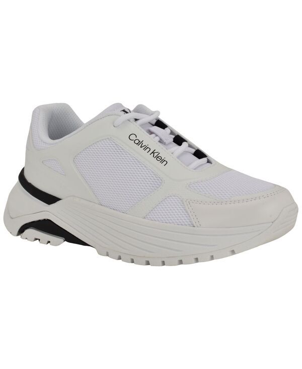 カルバンクライン レディース シューズ スニーカー レース Calvin Klein Womens Amyra LaceUp Sneakers WhiteBlack ホワイト