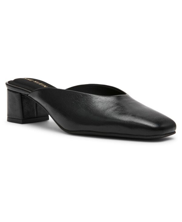 アンクライン レディース シューズ パンプス ヒール Anne Klein Womens Maeus Block Heel Snip Toe Mules Black ブラック