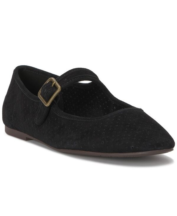 ラッキーブランド レディース シューズ パンプス Lucky Brand Womens Tannyr Perforated Mary Jane Ballet Flats Black Suede ブラック