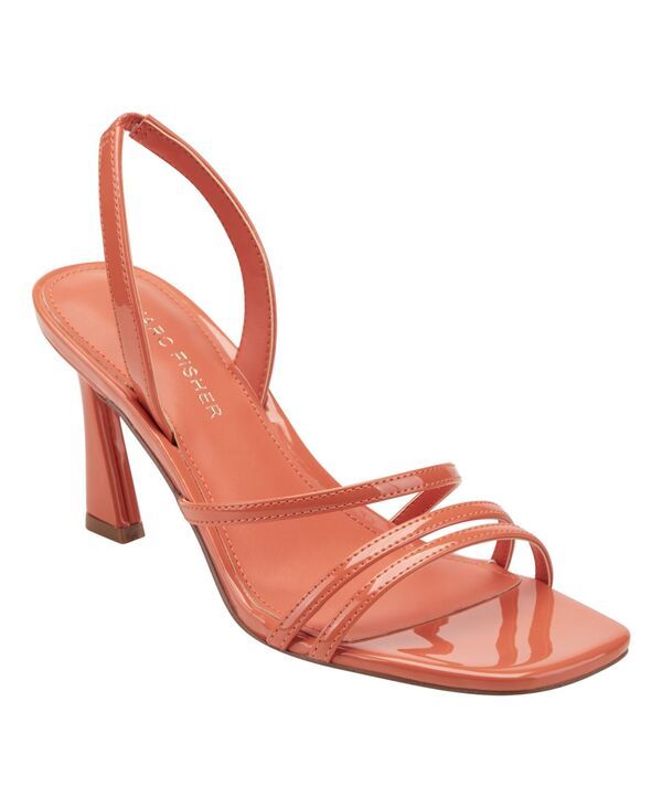 マークフィッシャー レディース シューズ サンダル Marc Fisher Womens Nalina Strappy Slingback Stiletto Sandals Orange Patent オレンジ