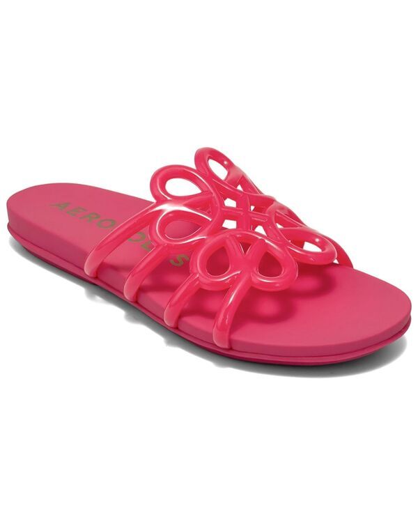 エアロソールズ レディース シューズ サンダル Aerosoles Womens Frida Open Toe Flat Sandals Magenta マゼンタ