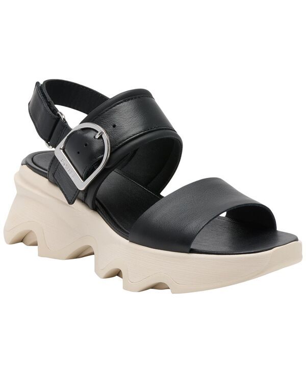 ソレル レディース シューズ サンダル ヒール Sorel Womens Kinetic Impact Wedge Heel Sandals BlackChalk チョーク