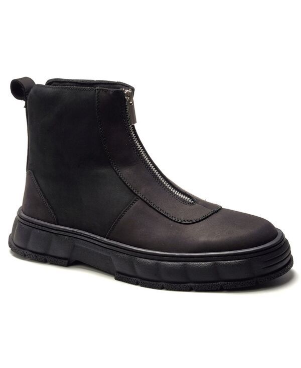 アンソニー ヴィア メンズ シューズ ブーツ・レインブーツ Anthony Veer A Veer Mens Vanta Front Zipper Boots Black ブラック