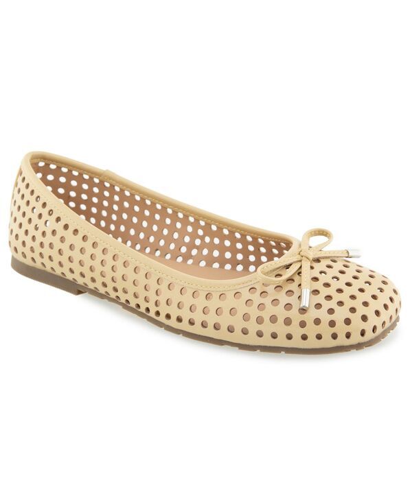 ケネスコール レディース シューズ パンプス Kenneth Cole Reaction Womens Elstree Perf Ballet Flats Custard