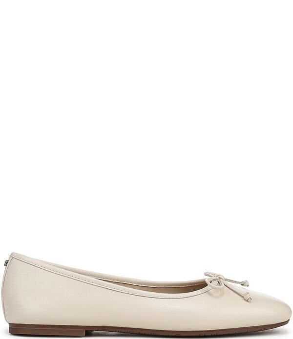 サムエデルマン レディース シューズ パンプス レザー Sam Edelman Alie Leather Bow Detail Ballet Flats Modern Ivory アイボリー