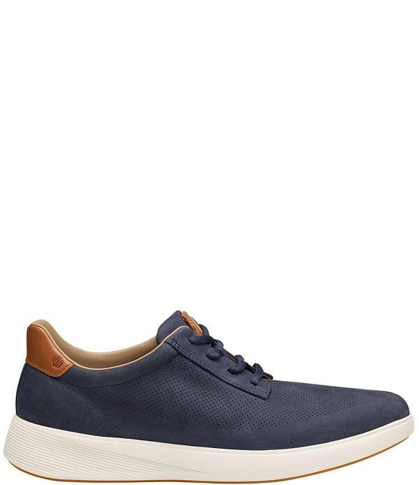 ジョンストンアンドマーフィー メンズ シューズ スニーカー Johnston Murphy Mens Ackerson Perforated Nubuck Sneakers Navy ネイビー