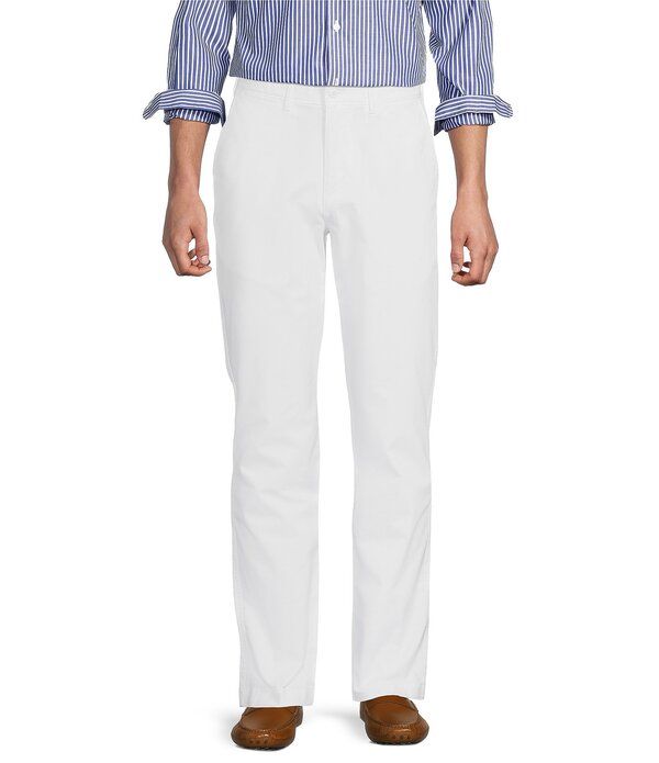 ダニエル クレミュ メンズ ボトムス カジュアルパンツ Cremieux Blue Label Madison Classic Fit Comfort Stretch FlatFrontwill Chino Pants White ホワイト
