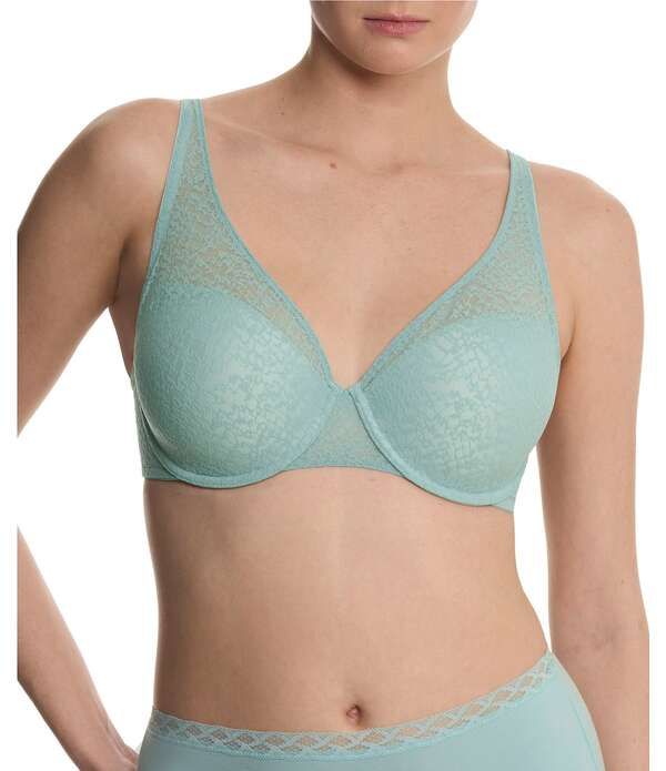 ナトリ レディース アンダーウェア ブラジャー Natori Pretty Smooth FullFit Smoothing Bra Blue Meadow ブルー