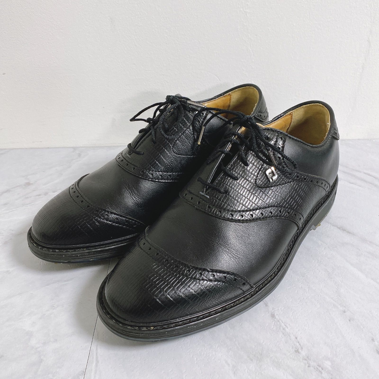 FOOTJOY DRYJOYS PREMIERE フットジョイ ドライジョイズ プレミア ソフトスパイク ゴルフシューズ 25.5cm 黒