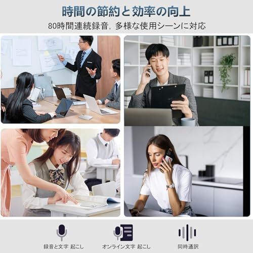 AI ボイスレコーダー CHIME NOTE PRO ワンタッチ録音 費用無料 文字起こし 自動要約 ICレコーダー GPT-4o連携 議事録自動作成/通話録音/発言者識別 Web版 80時間連続使用 オンライン文字起こし/同時通訳/Ask f46edb9c