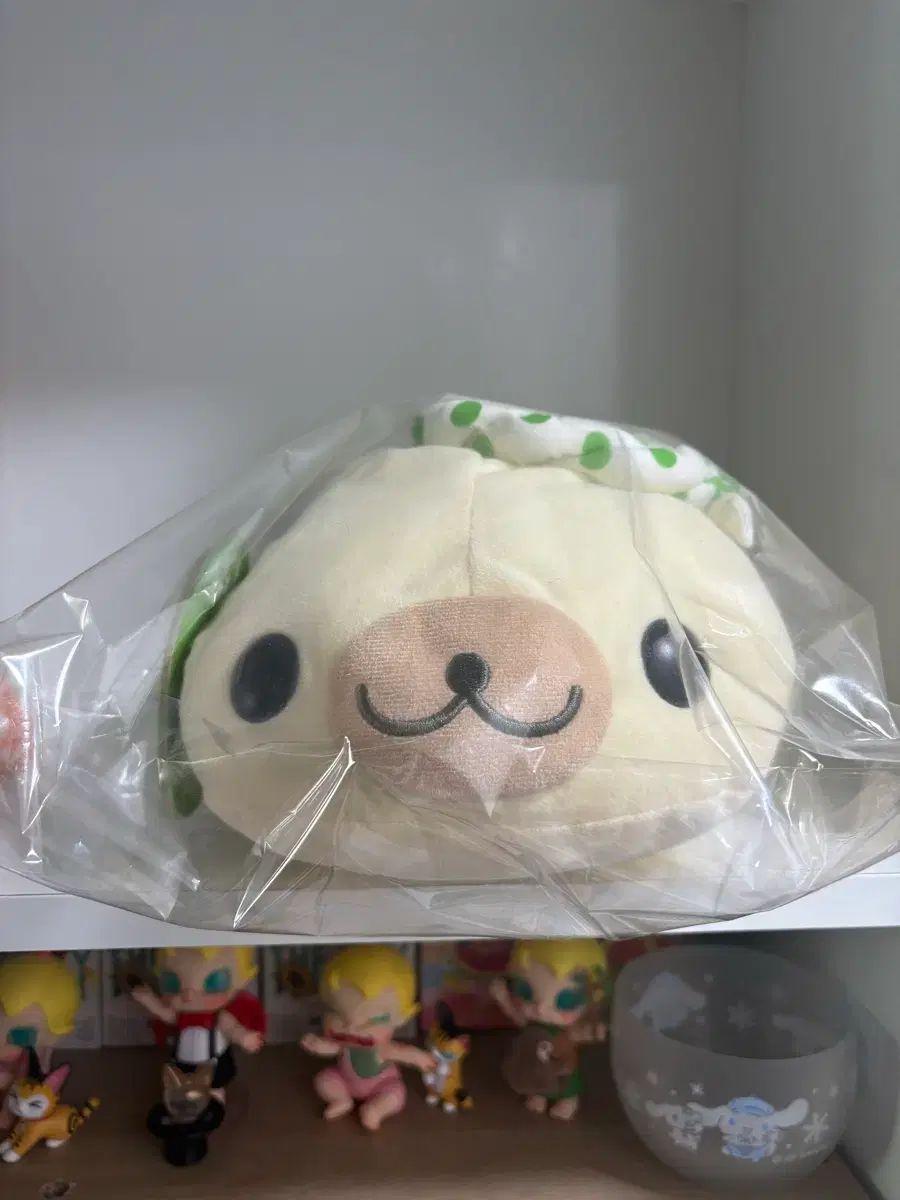 うちわ 麻豆ゴマ ぬいぐるみ