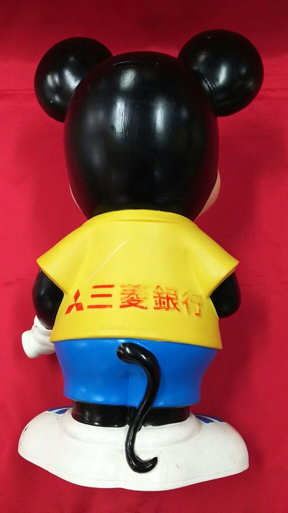 三菱銀行 ミッキーマウス貯金箱 テニス貯金箱 カウンターサイズ - メルカリ